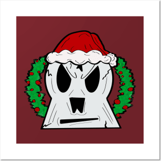 Christmas Skull Posters and Art